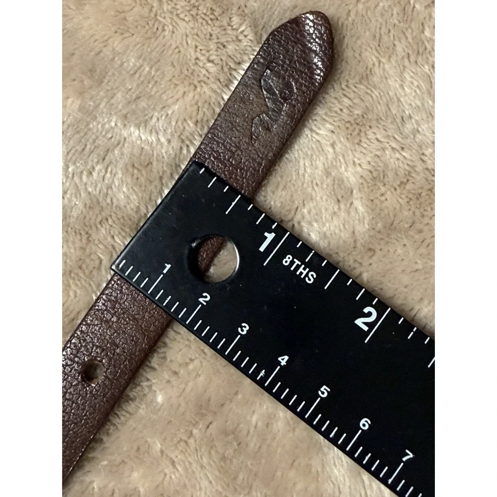 Y2K Braided Leather Holister Belt Women's L 35-37 Braided Gently Worn Brown